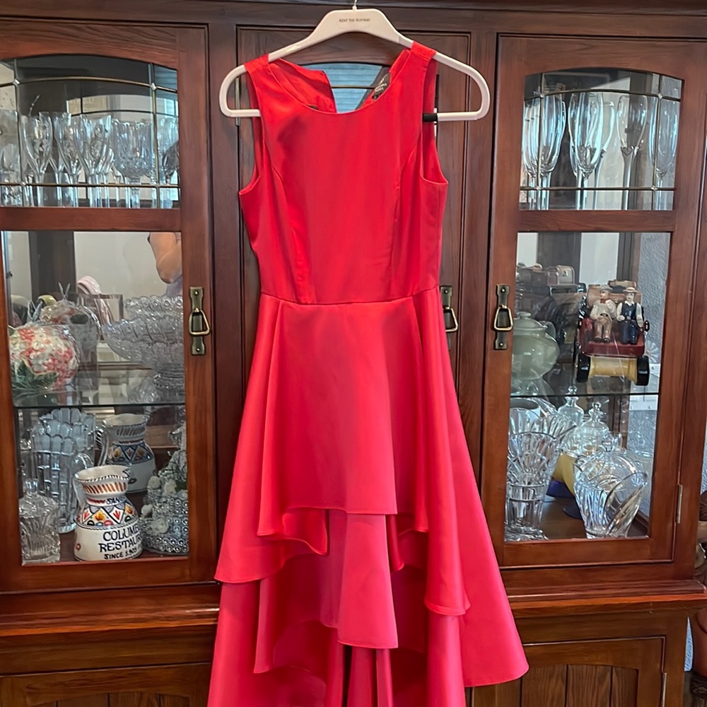 Red party dress